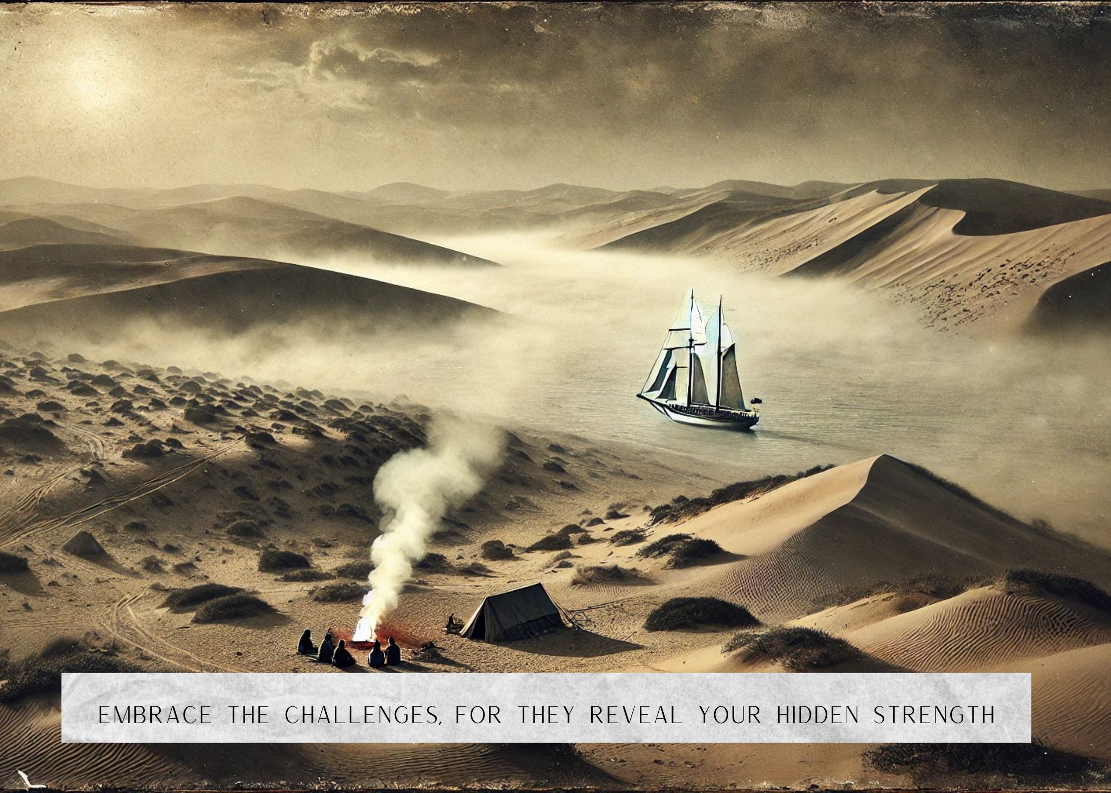 Inspirational Desert Sail Poster + DIGITAL BOOK - WE NEED SHAMANS