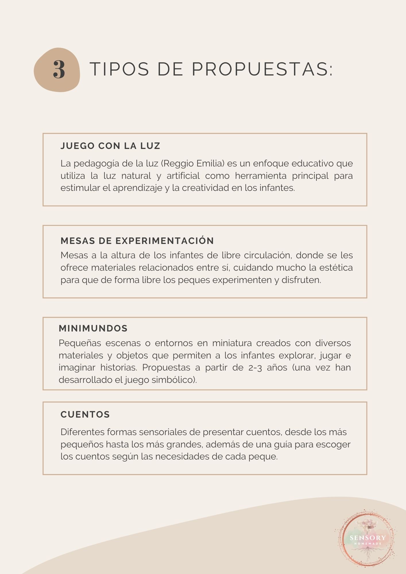 Guía práctica: Cómo crear propuestas sensoriales