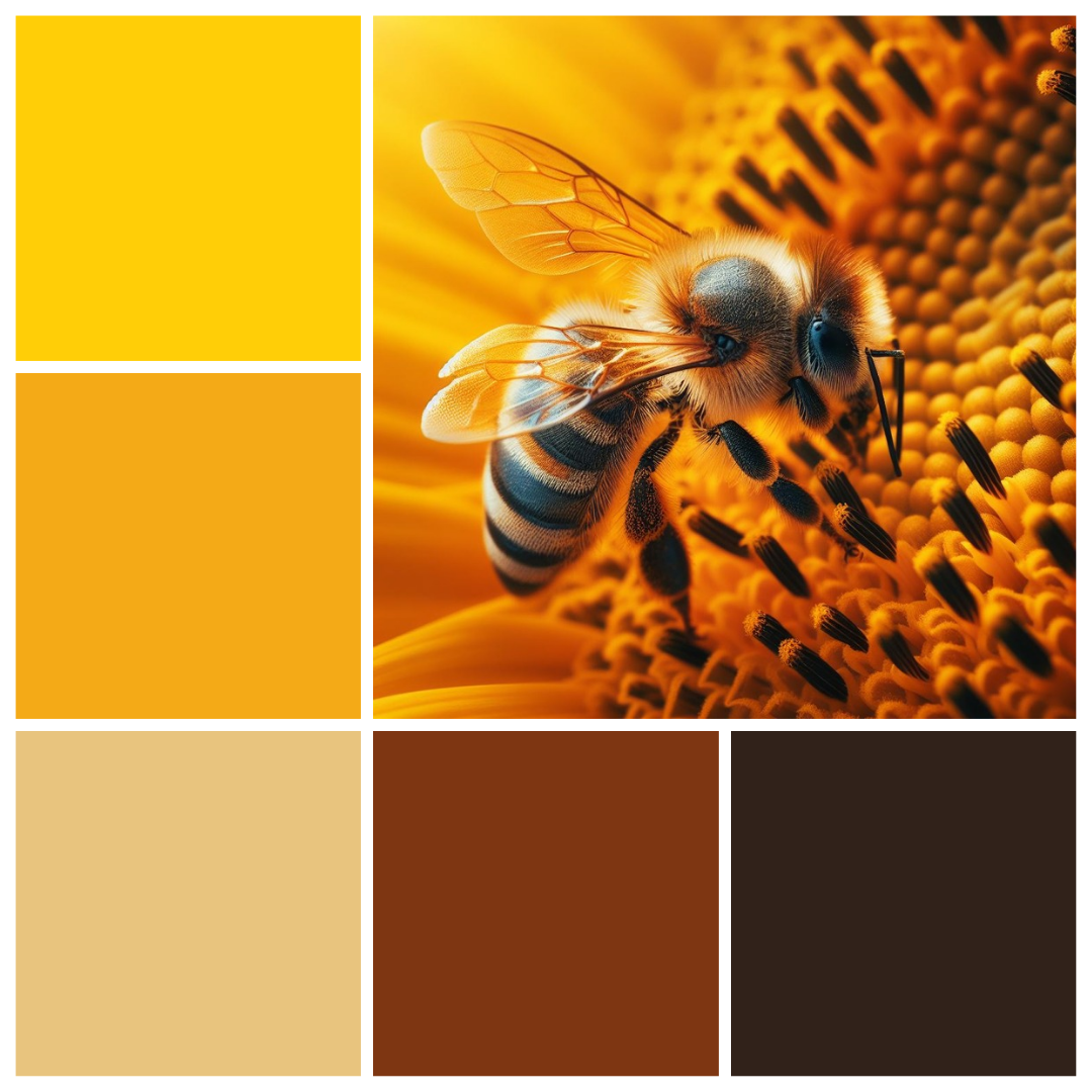Paleta de colores en la naturaleza