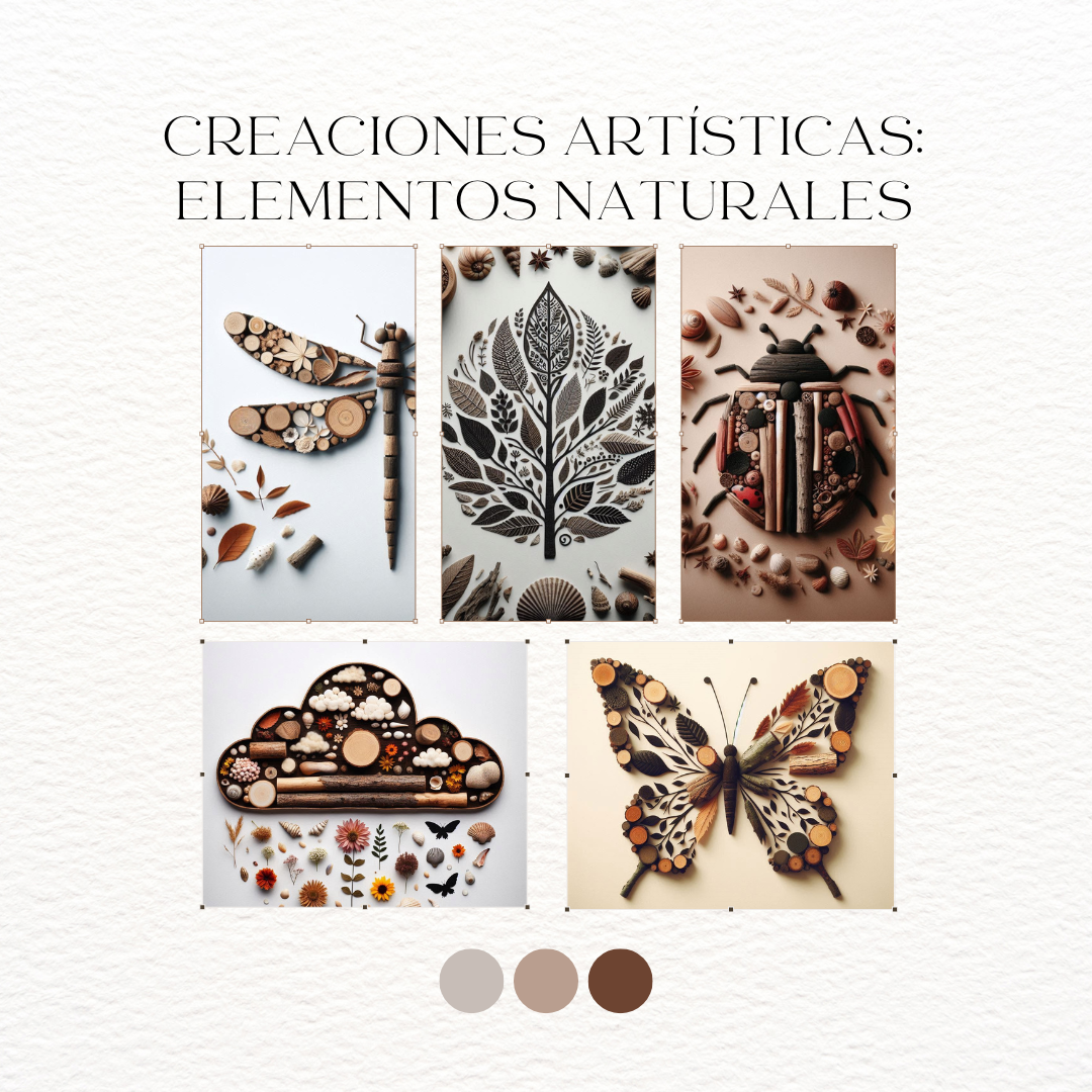 Creaciones artisticas con elementos naturales