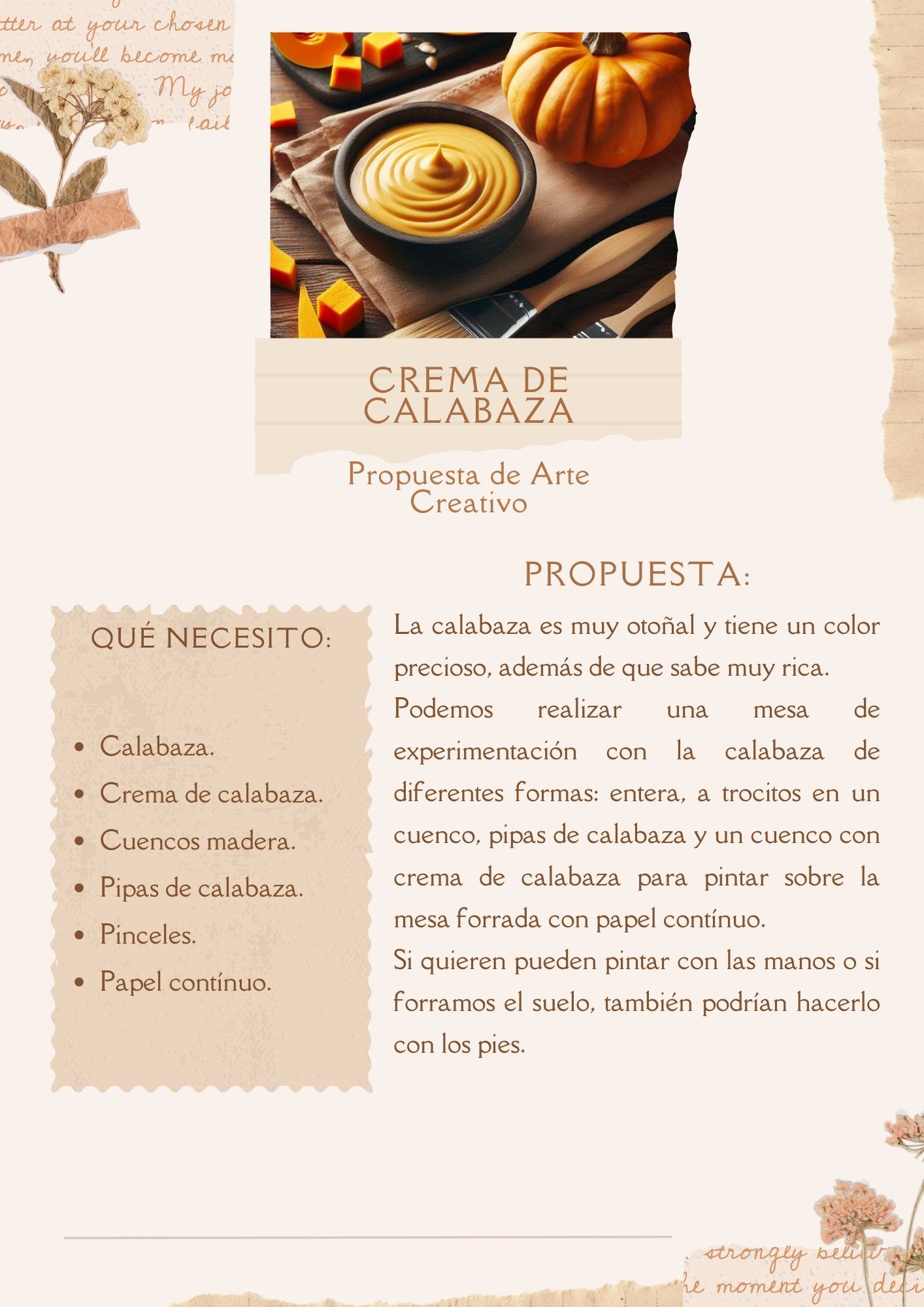 Programación mensual de Otoño