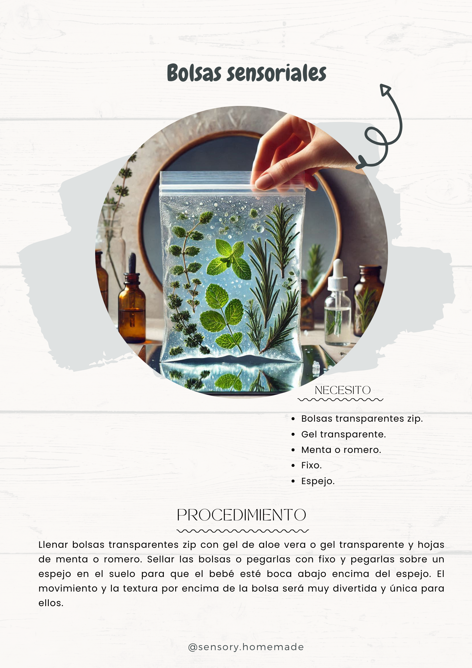 20 Propuestas sensoriales con plantas aromáticas para bebés