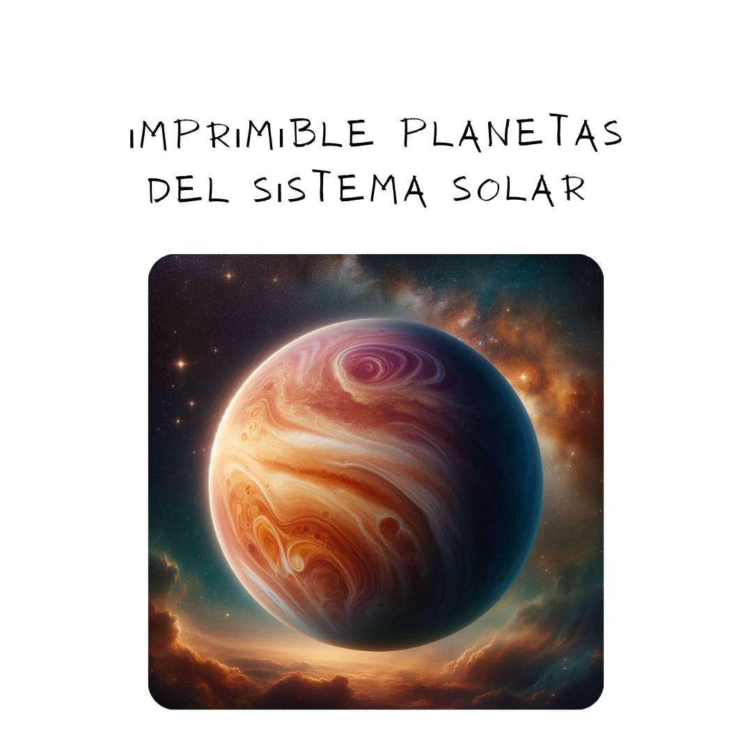 Imprimible Planetas del Sistema Solar 