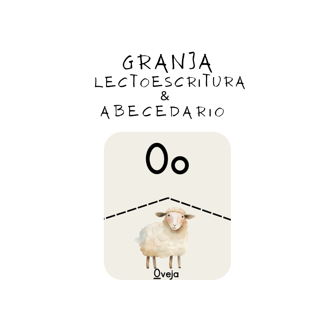 Lectoescritura y abecedario de la granja
