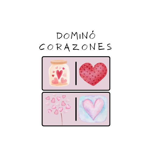 Dominó colaborativo corazones