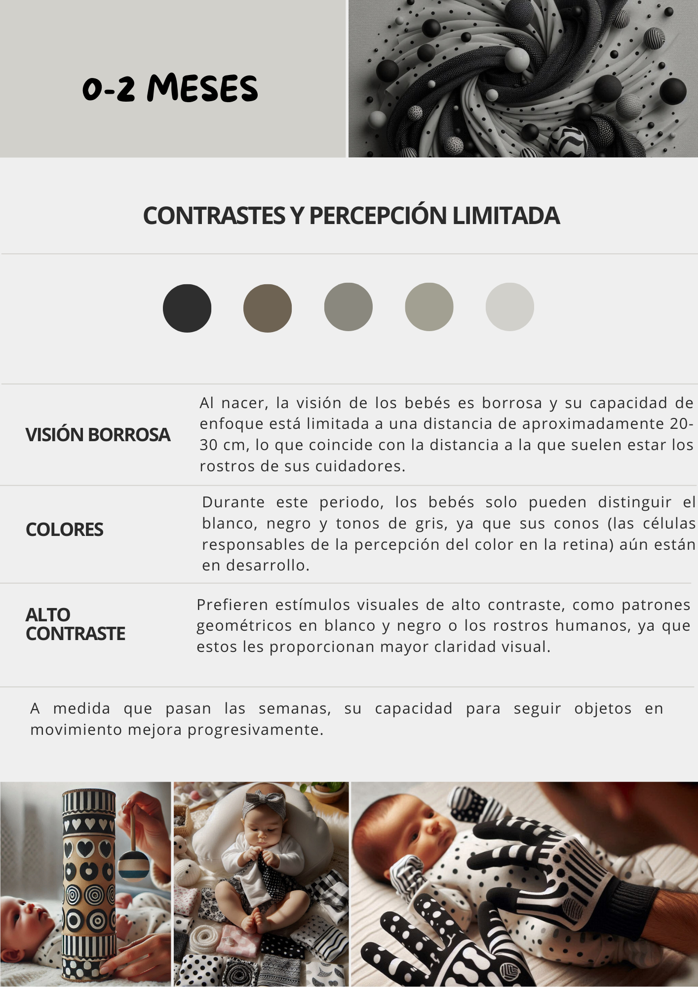 Propuestas del desarrollo de los colores 0-12 meses