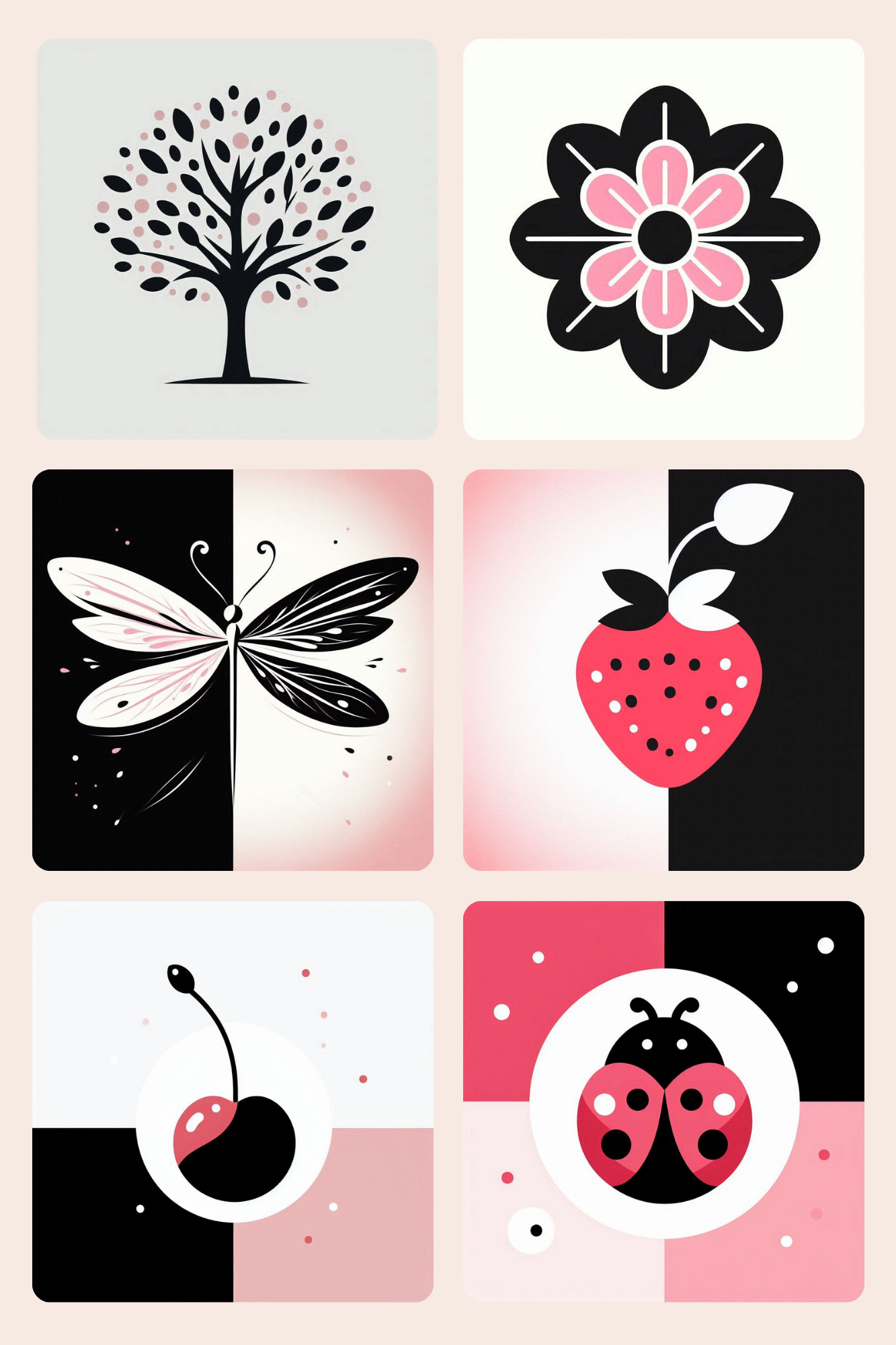 Tarjetas contraste para bebés
