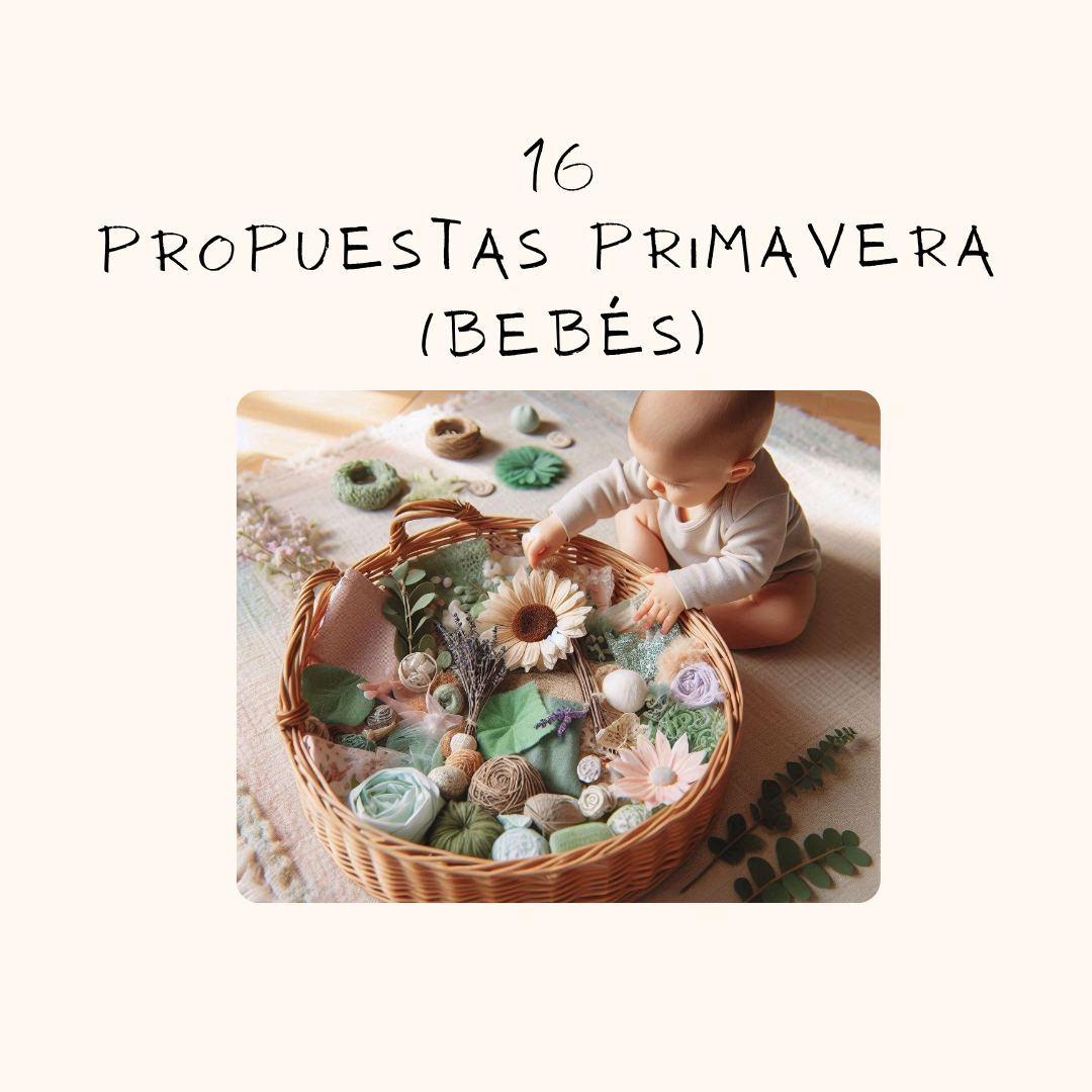 16 Propuestas sensoriales de primavera para bebés