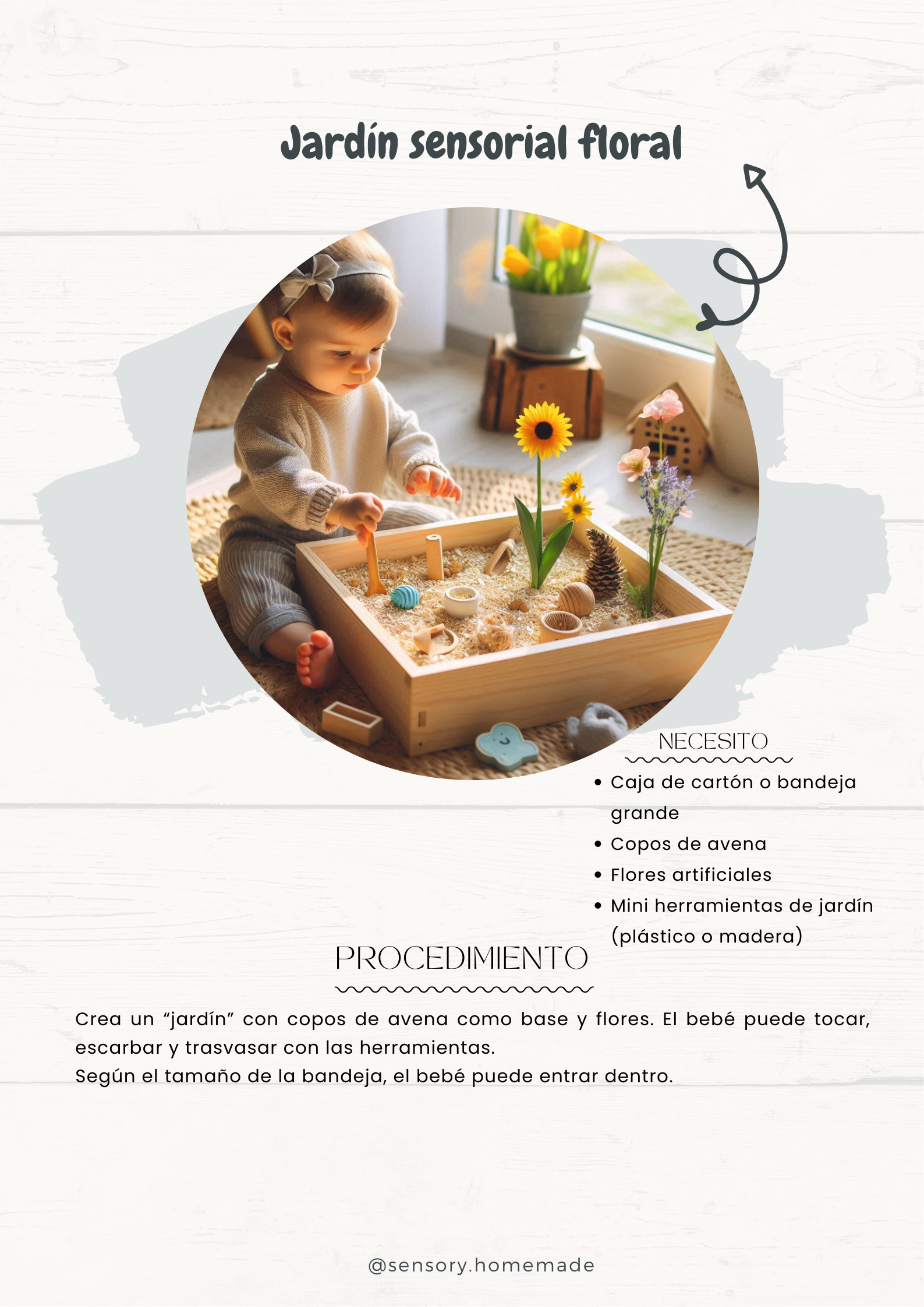 16 Propuestas sensoriales de primavera para bebés