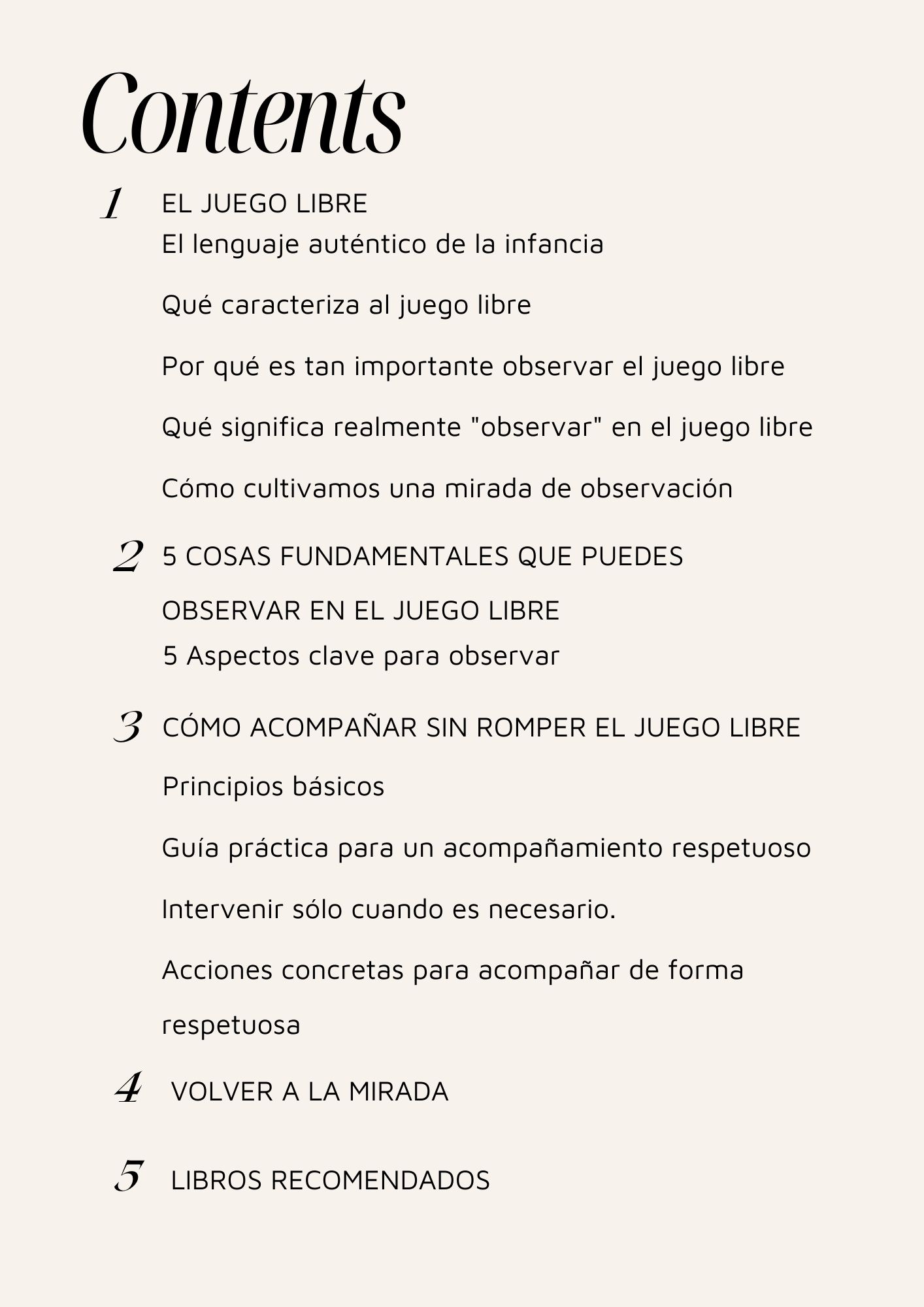 Guía práctica Observar y acompañar el juego libre