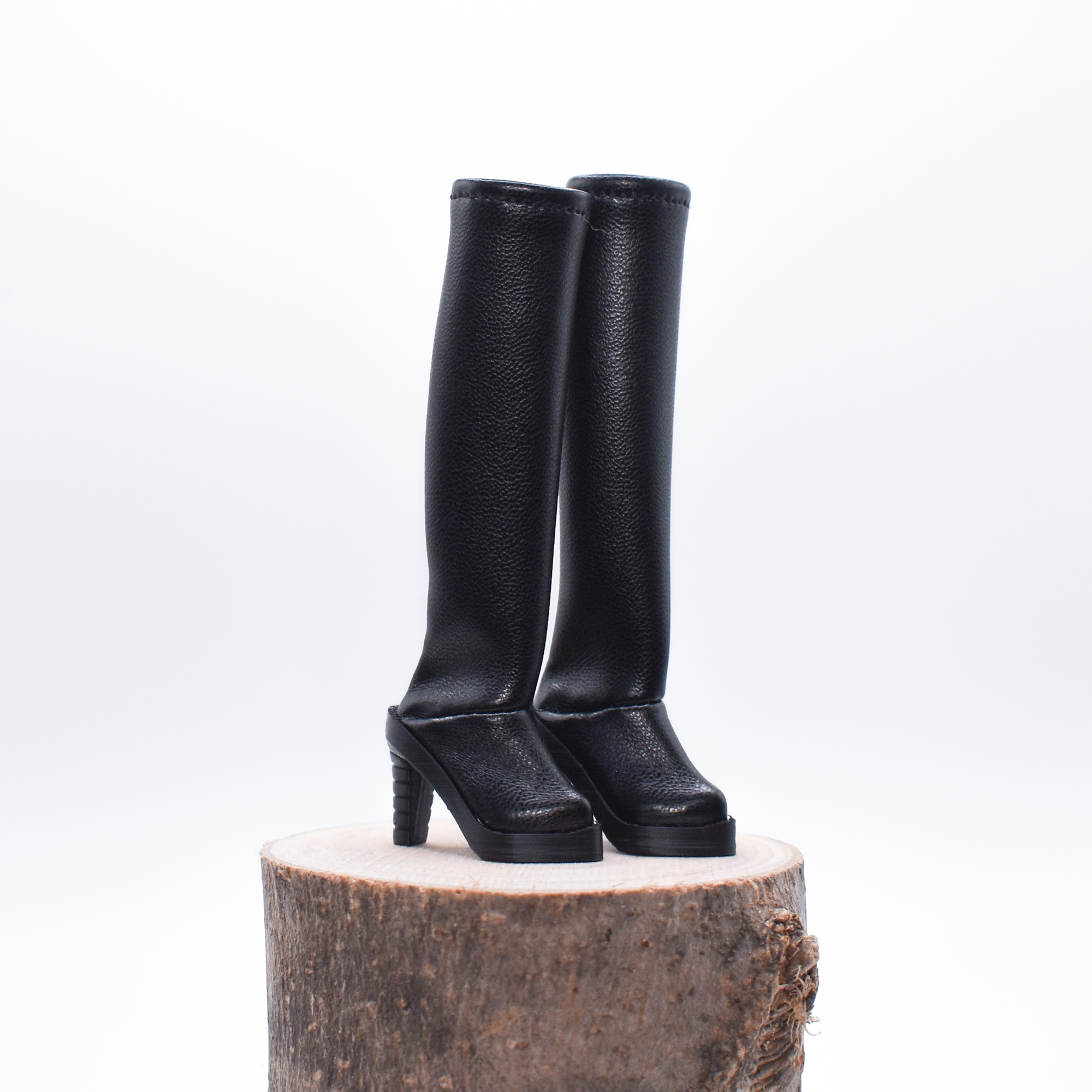 Bottes noires à talons hauts - Onyx
