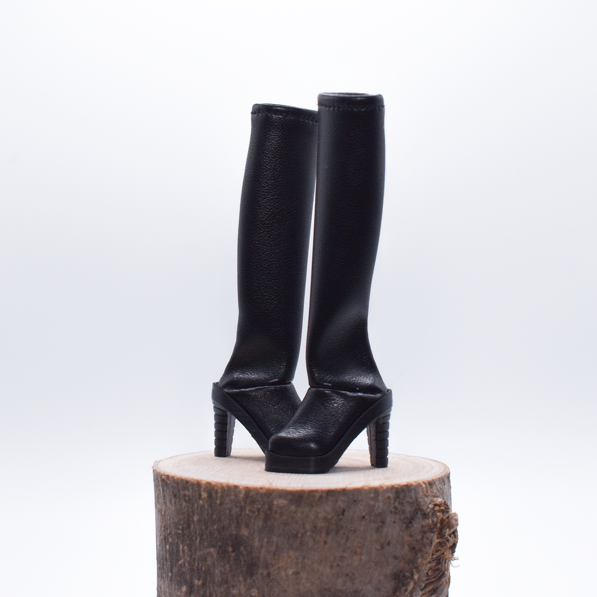 Bottes noires à talons hauts - Onyx