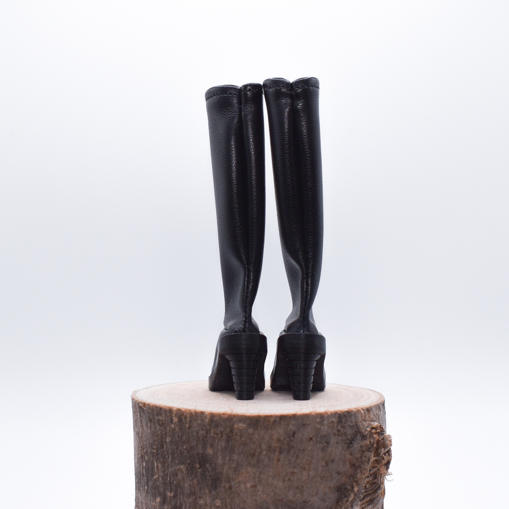 Bottes noires à talons hauts - Onyx