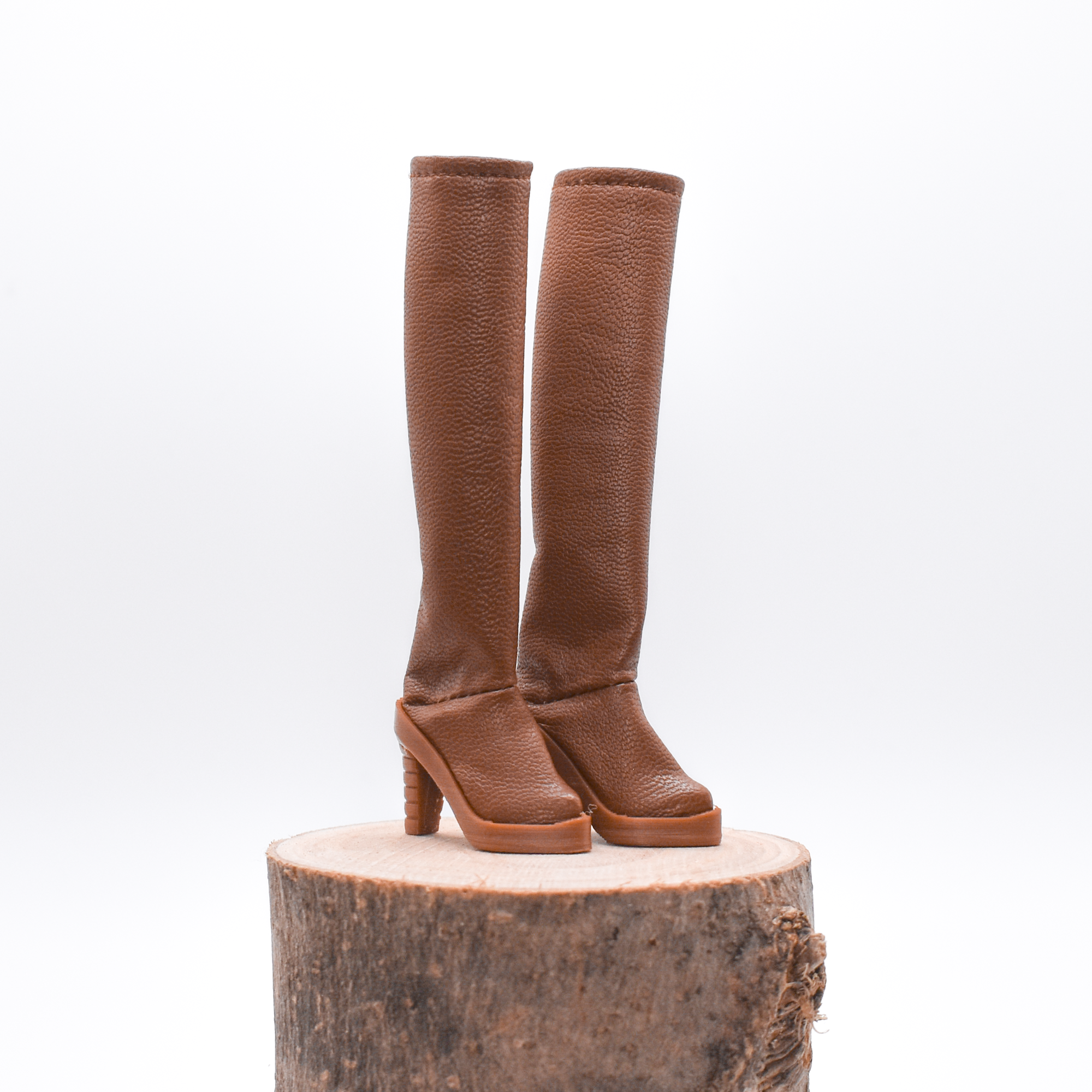 Bottes marron foncé à talons hauts - Chocolat