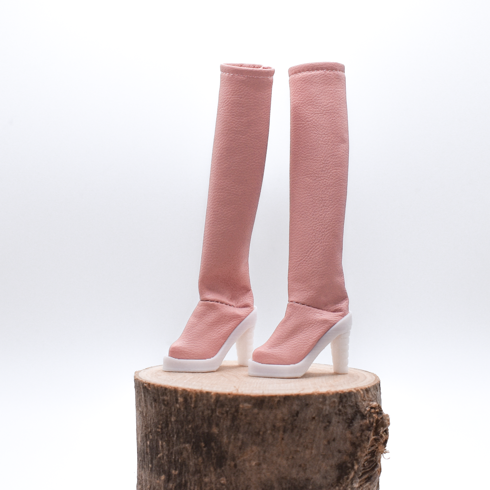 Bottes roses à talons hauts - Milkshake