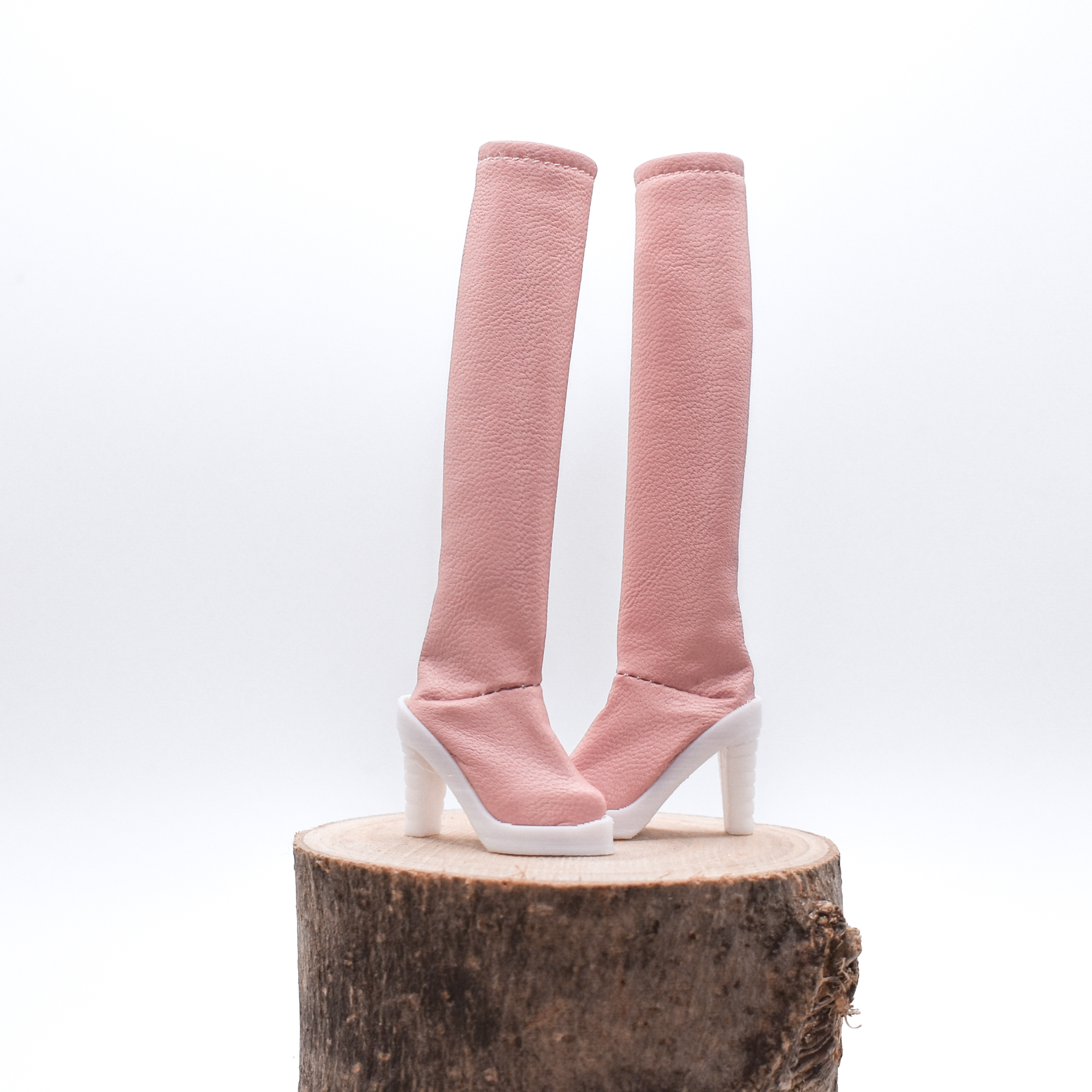 Bottes roses à talons hauts - Milkshake