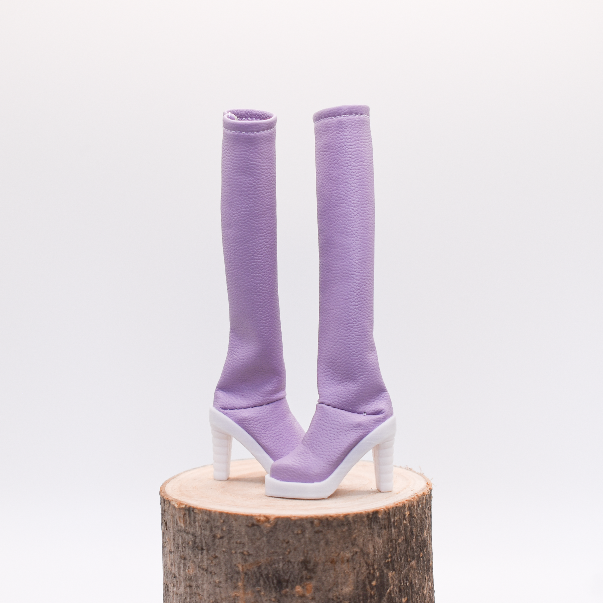 Bottes violettes à talons hauts - Calcédoine