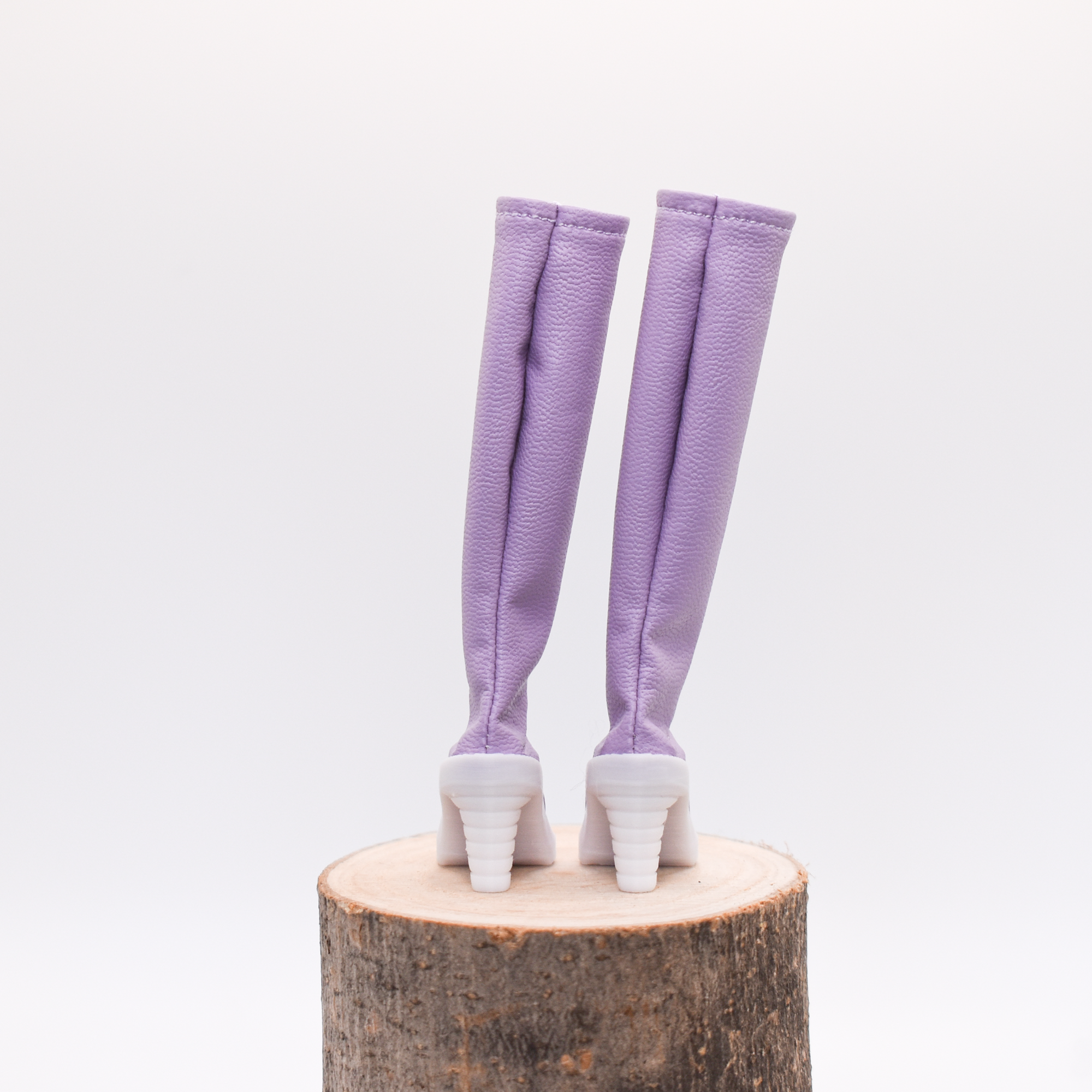 Bottes violettes à talons hauts - Calcédoine