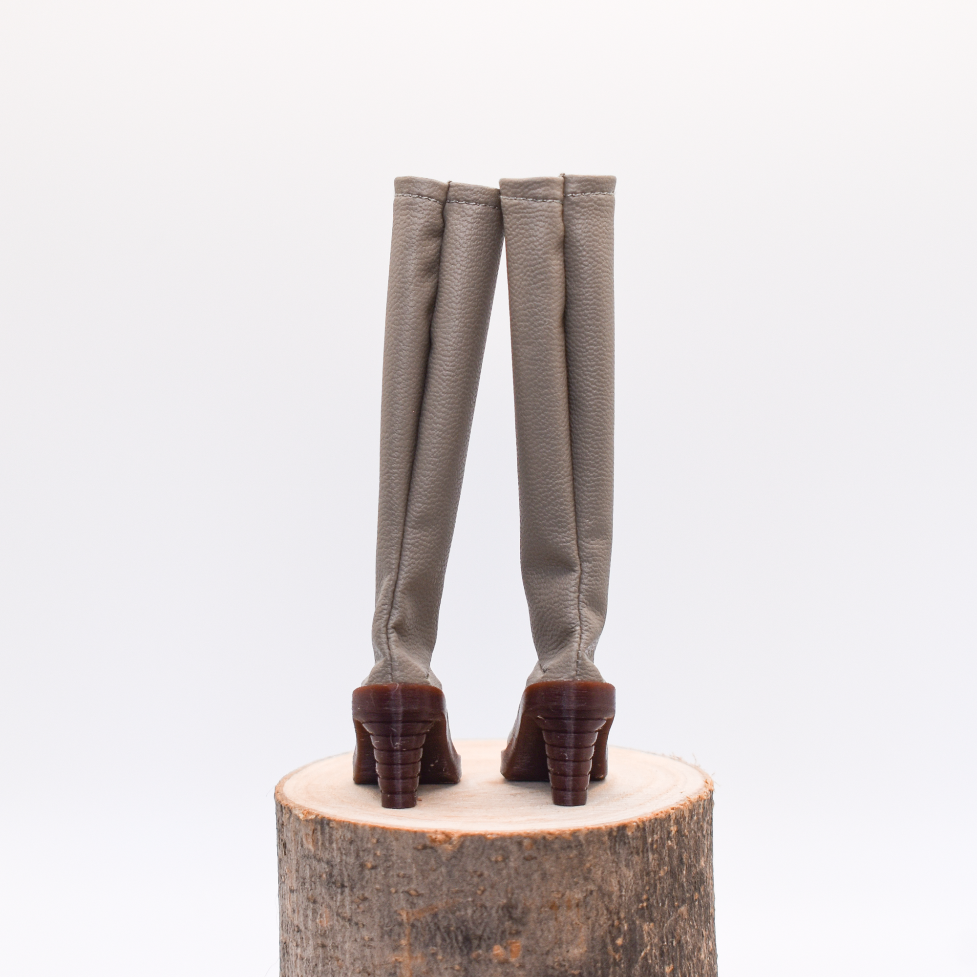 Bottes taupe à talons hauts - Bélier