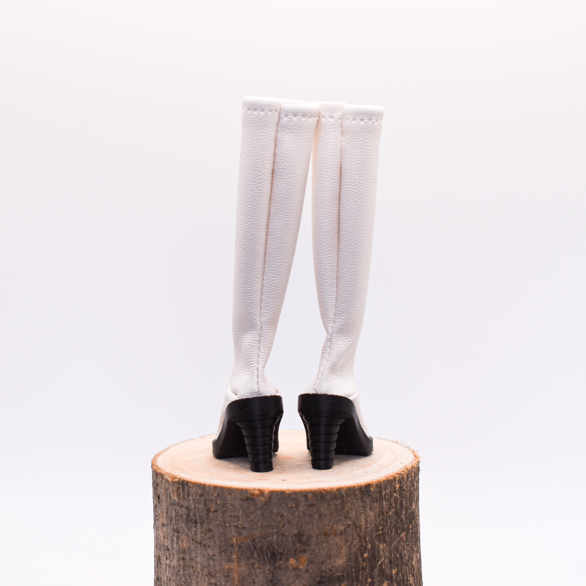 Bottes blanches à talons hauts - Domino