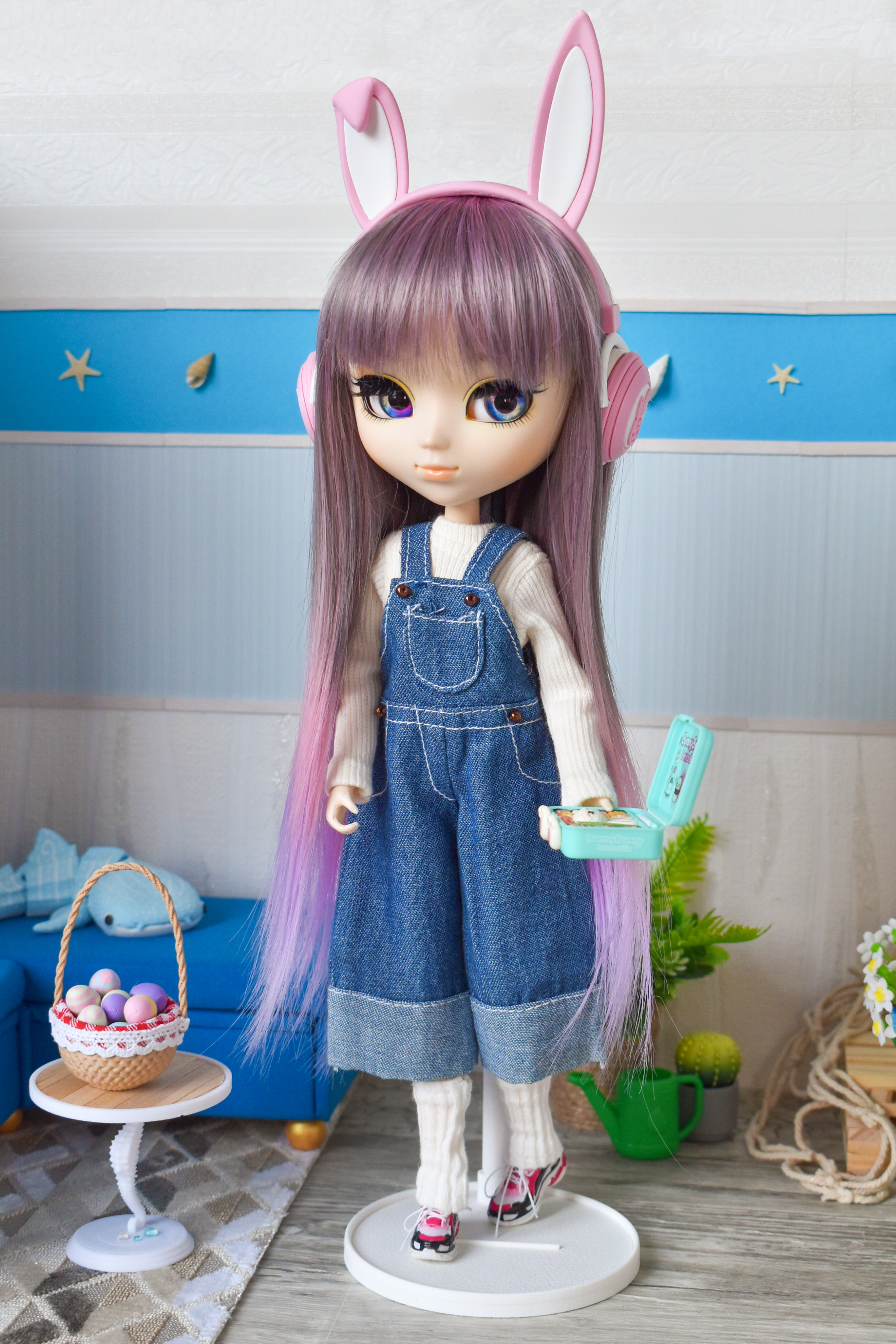 Casque audio - Lapin rose