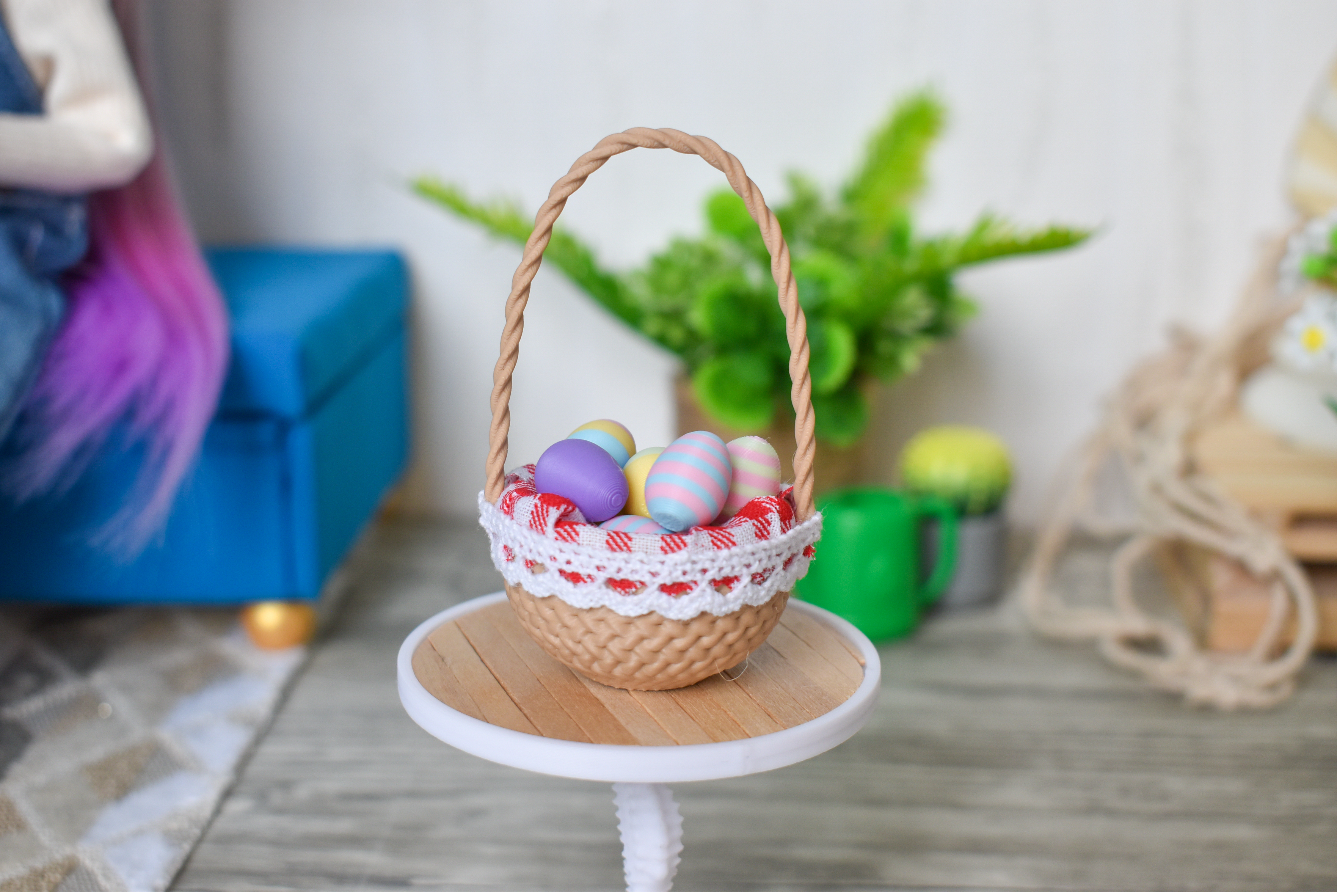 Panier d'oeufs de Pâques