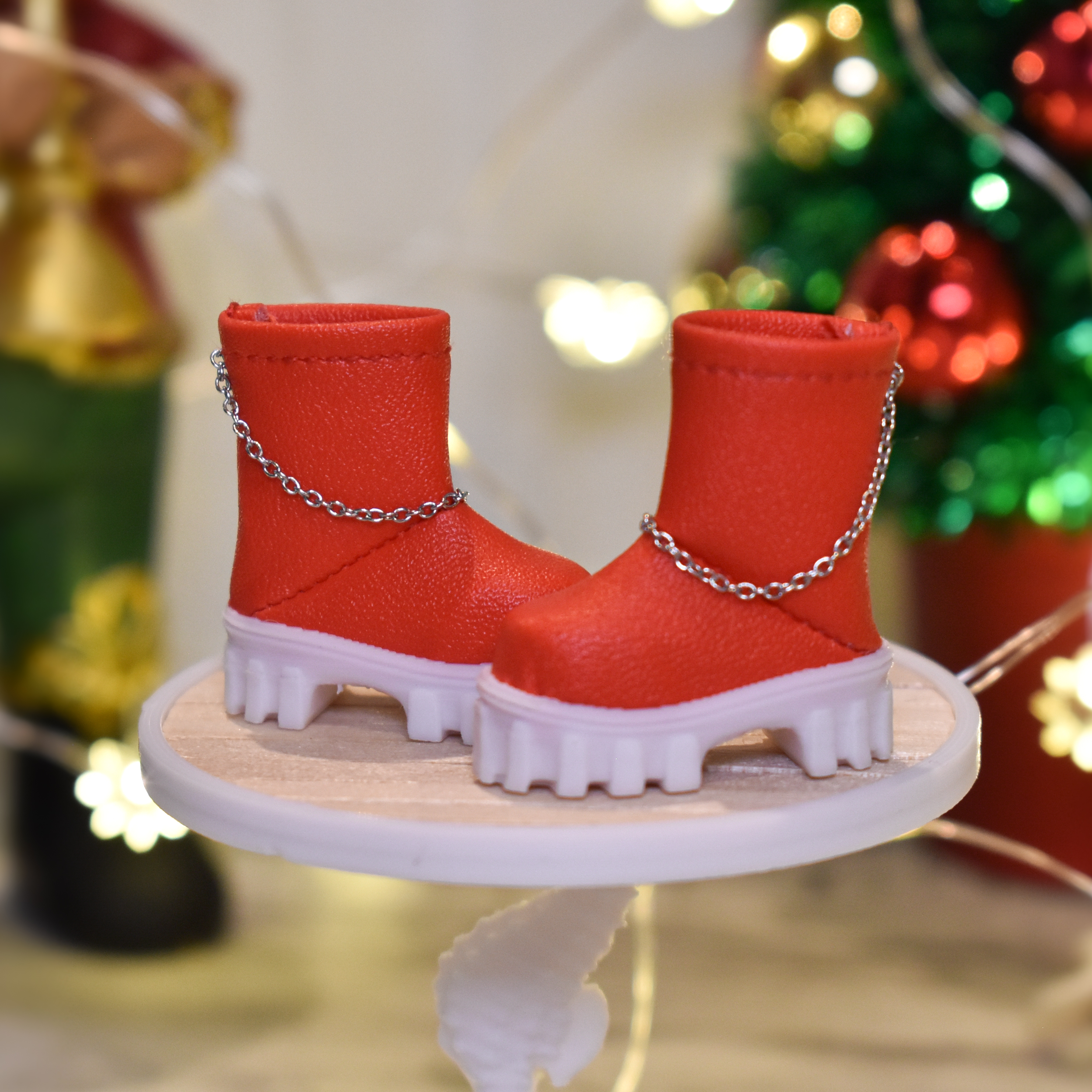 Bottines rouges de Noël - Père Noël