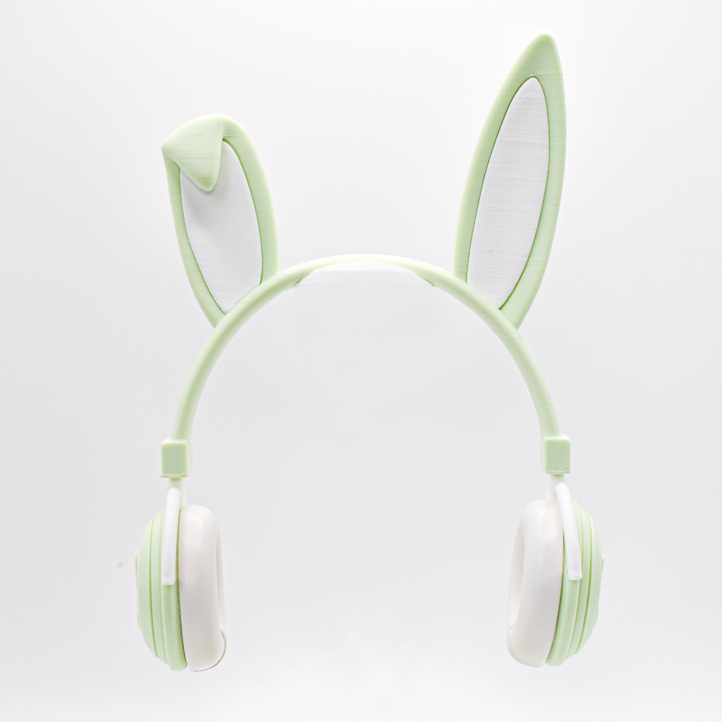 Casque audio - Lapin vert