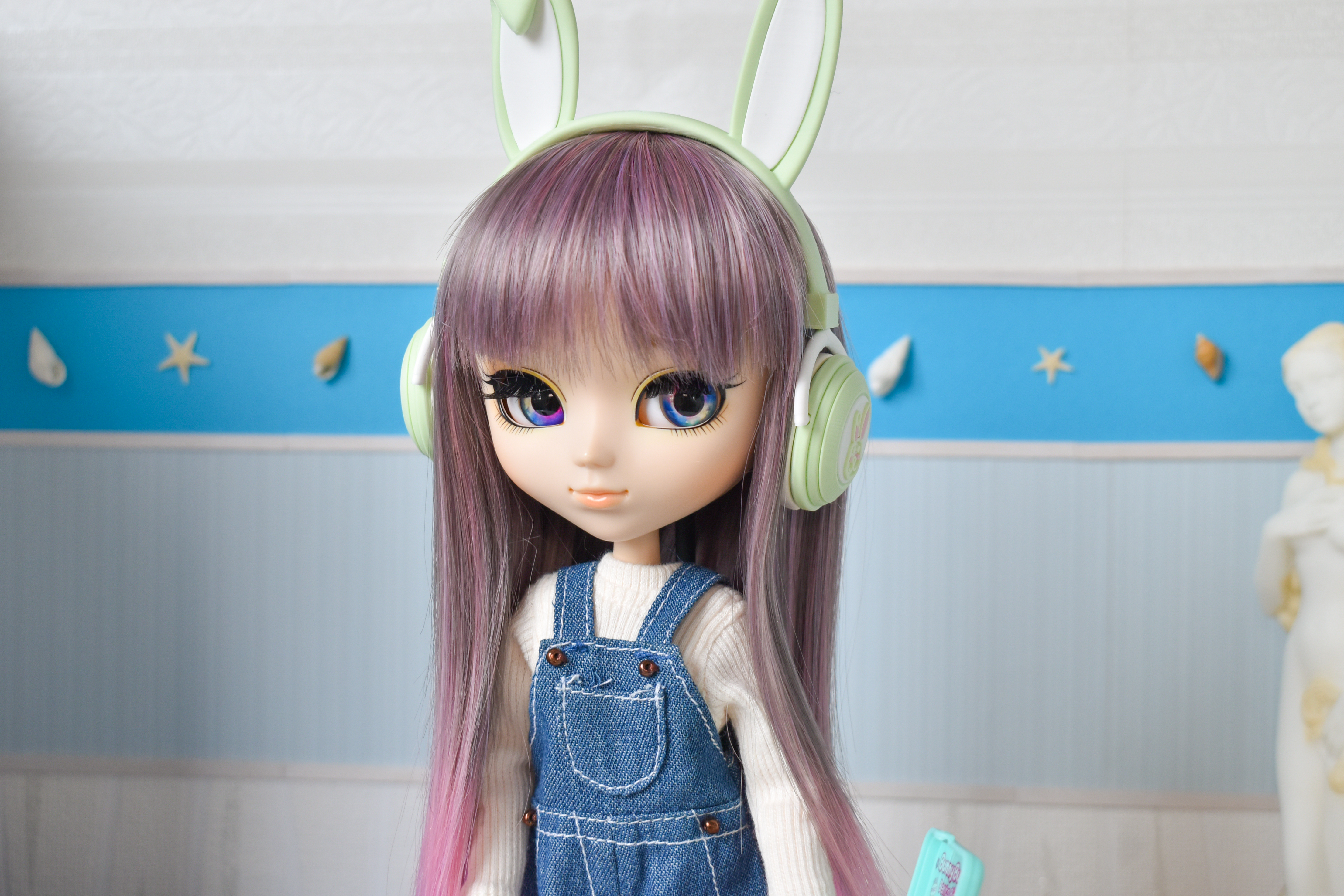 Casque audio - Lapin vert