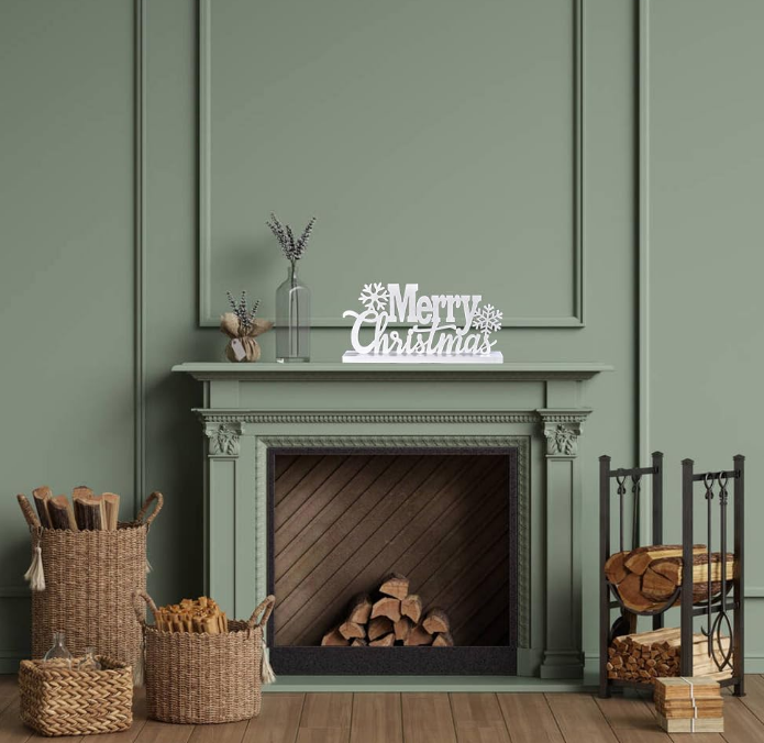 Merry Christmas Tabletop Decor, Elegant Merry Christmas Wood Cutout with Glitter, Wooden Christmas Table Sign, Christmas Centerpiece for Xmas Party Decor for Table Tiered Tray Mantel (White)