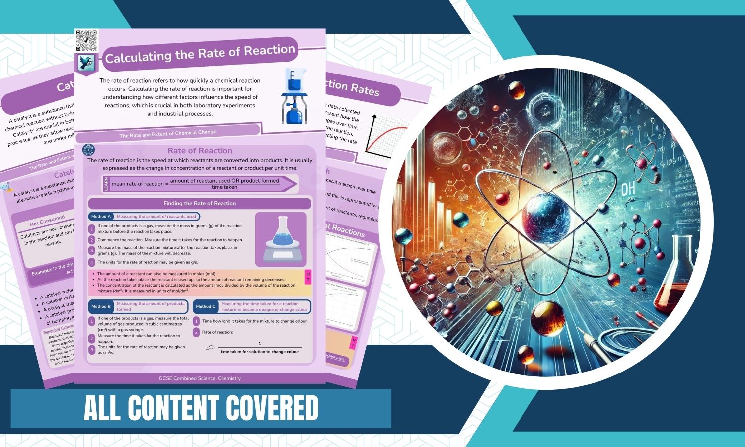 Combined Science: Chemistry Revision Posters - The Rate and Extent of Chemical Change