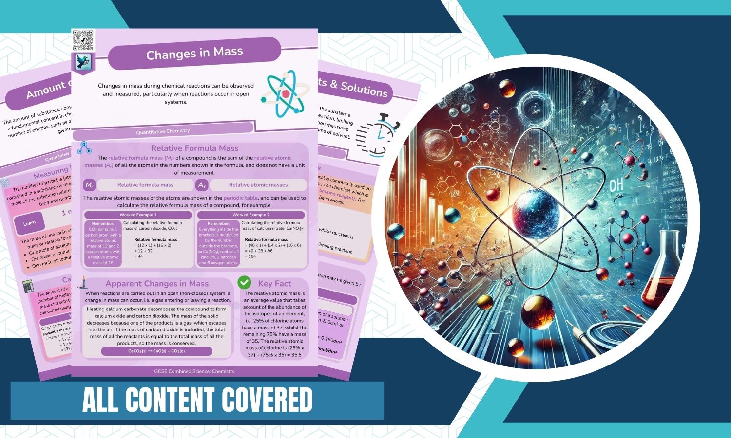 Combined Science: Chemistry Revision Posters - Quantitative Chemistry