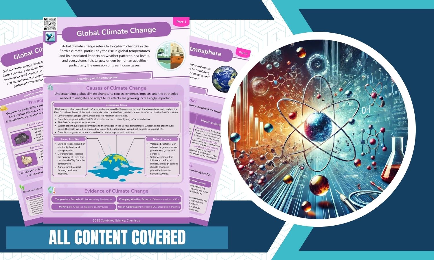 Combined Science: Chemistry Revision Posters - Chemistry of the Atmosphere