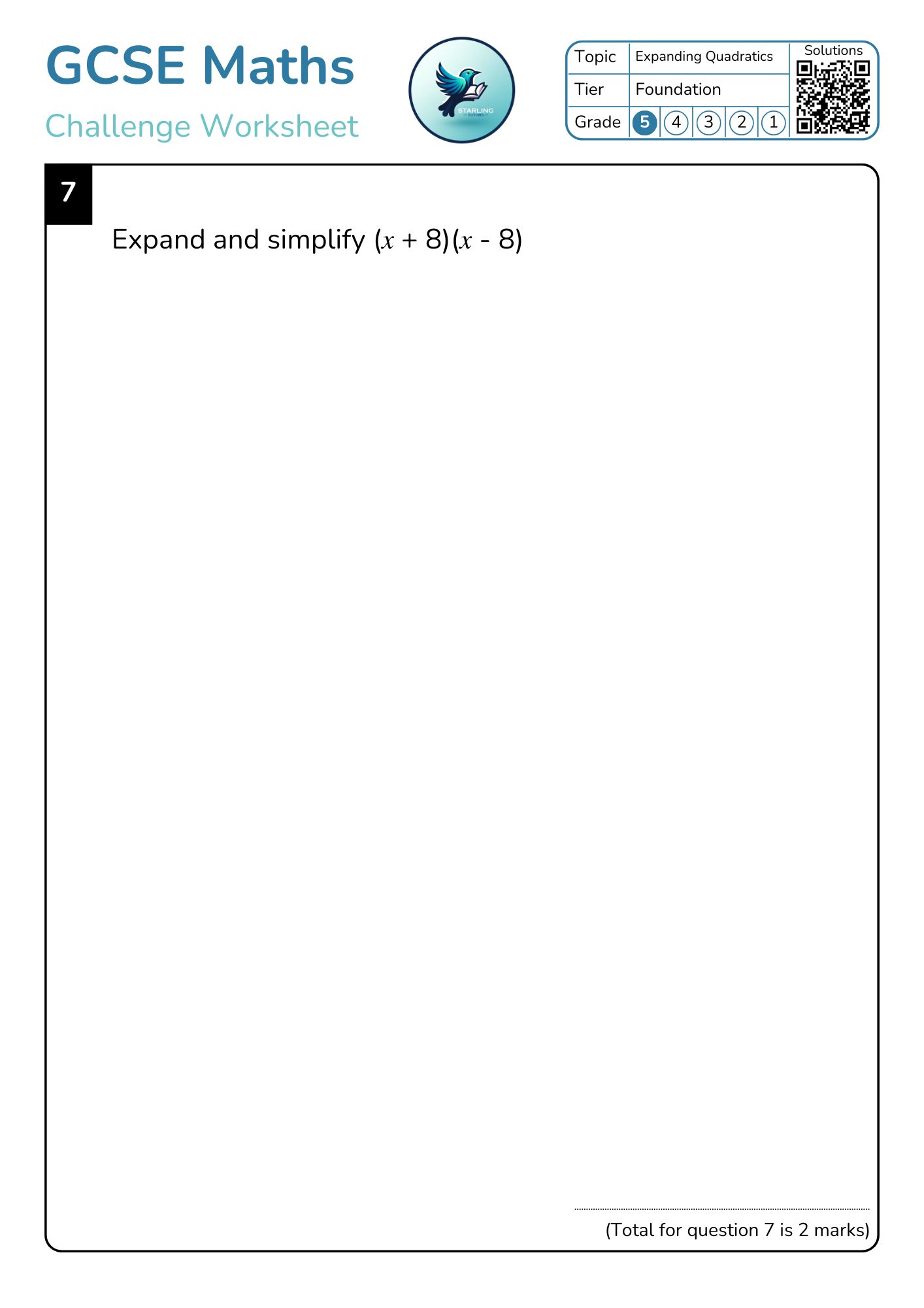 GCSE Maths: Expanding Quadratics