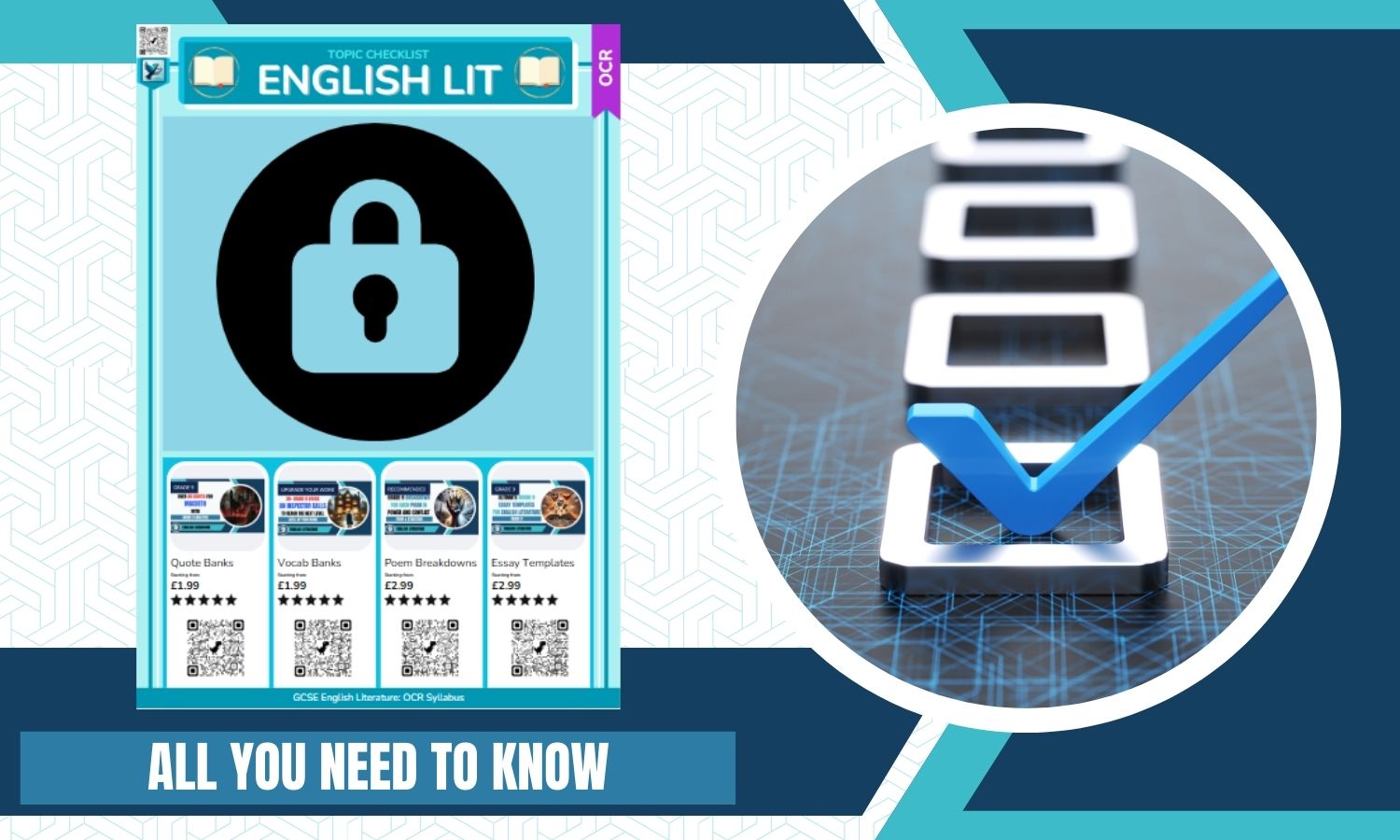 GCSE English Lit: OCR Topic Checklist