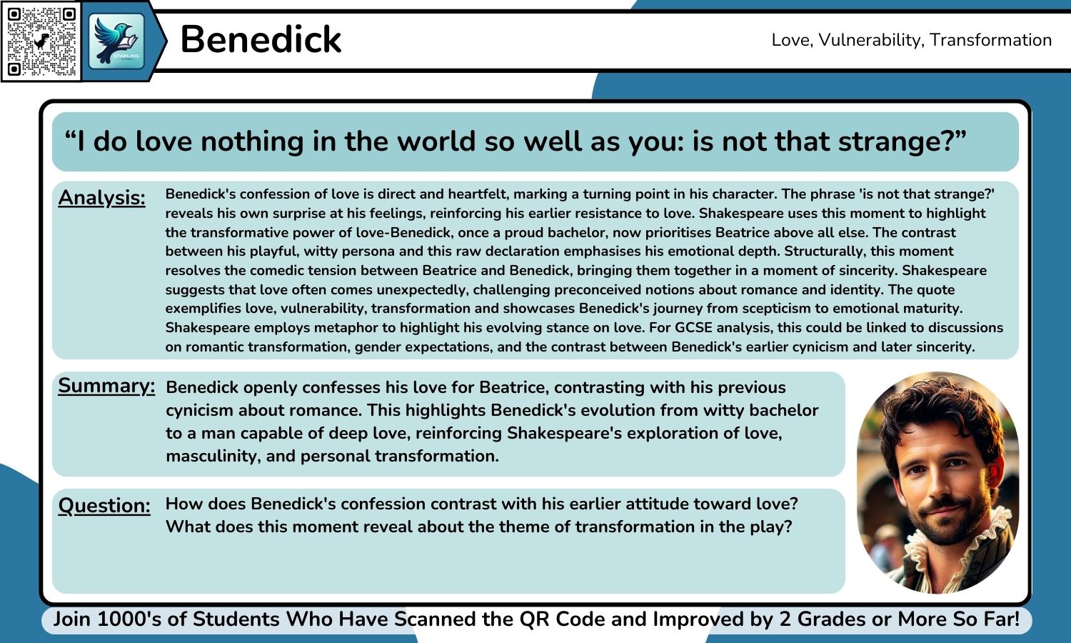 GCSE English Lit: 30+ Much Ado About Nothing Quotes With Grade 9 Analysis Per Quote
