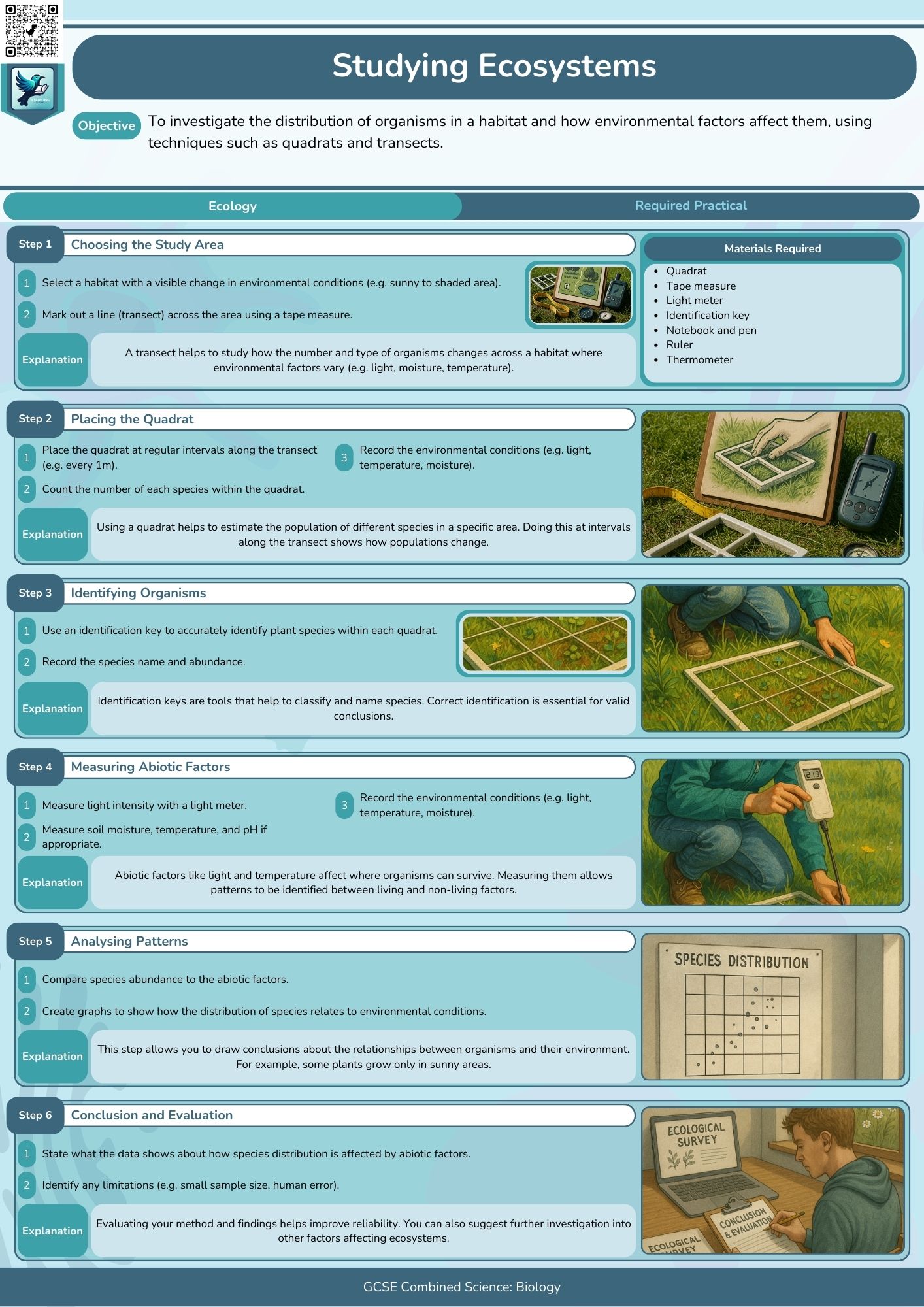 Combined Science: Biology Required Practicals - All Topics