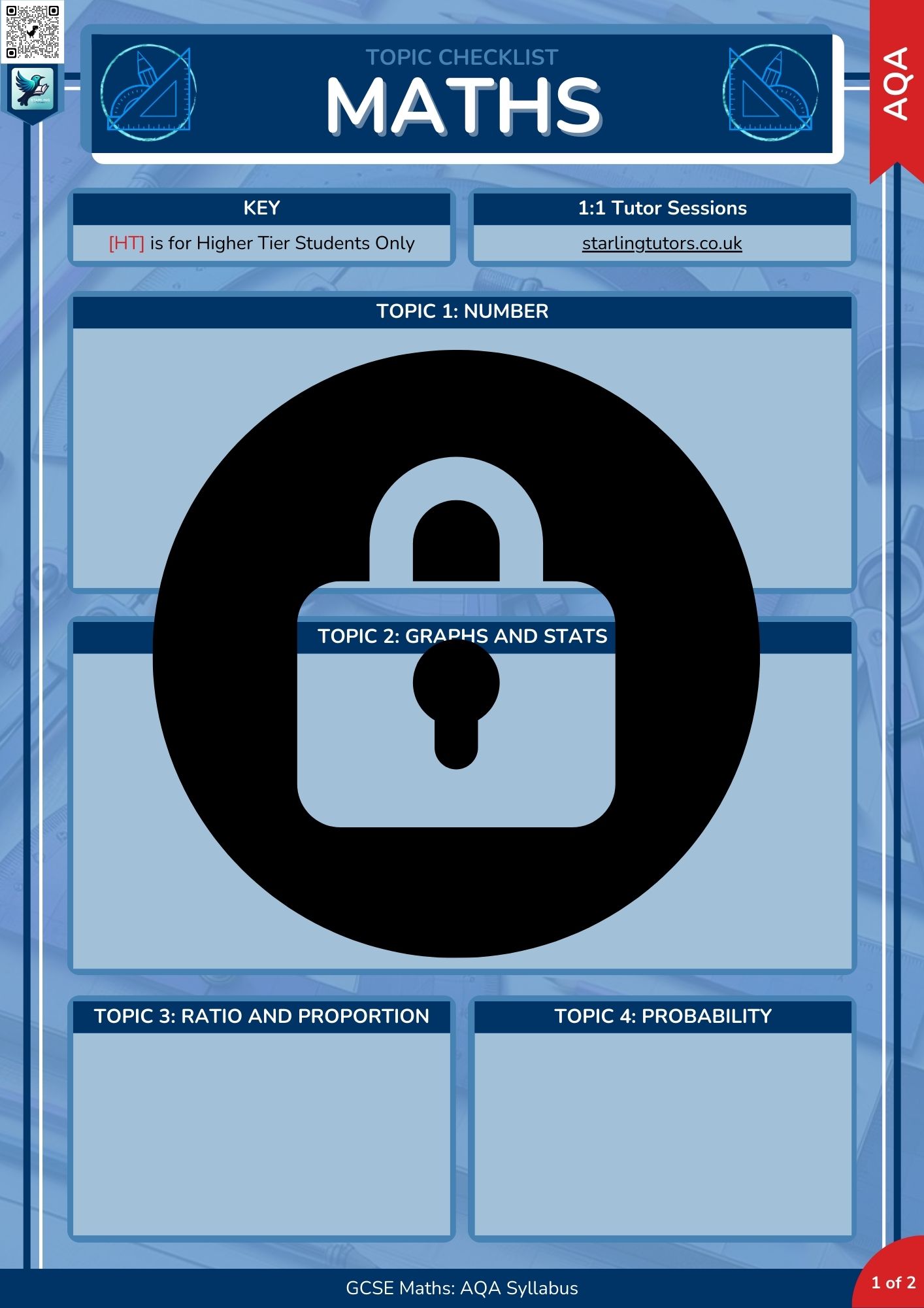 GCSE Maths: Topic Checklist