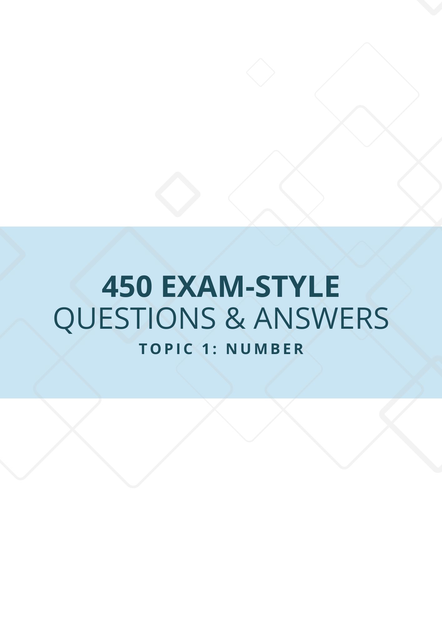 Topic 1: Number