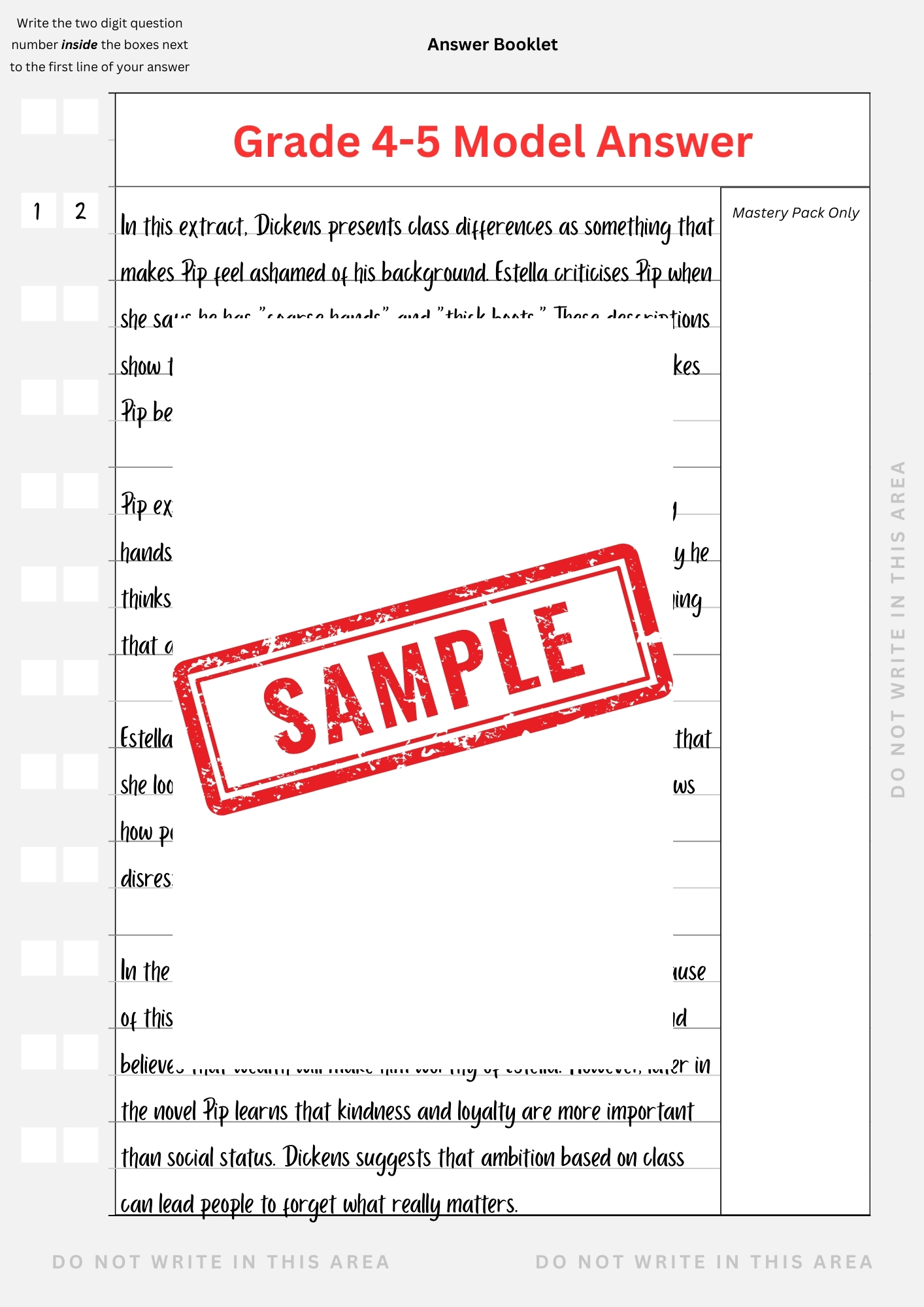 GCSE English Literature: AQA Predicted Paper 1 + Model Answers