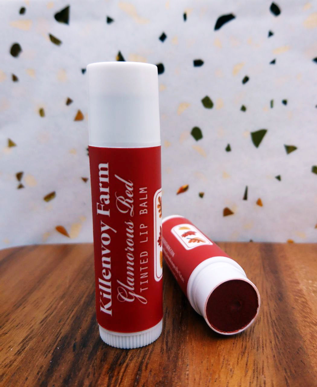 "Glamorous Red" Natural Tinted Lip Balm (non-greasy)