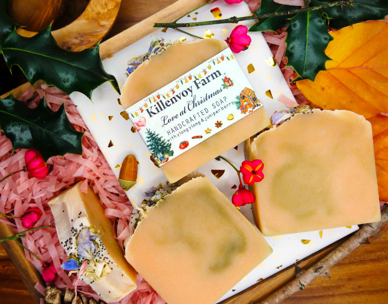 Love at Christmas soap