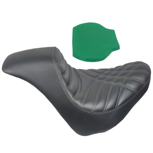 Champ Customs Criss Cross Stitch Gel Seat for Harley Davidson FATBOB FXFB 2018-2023