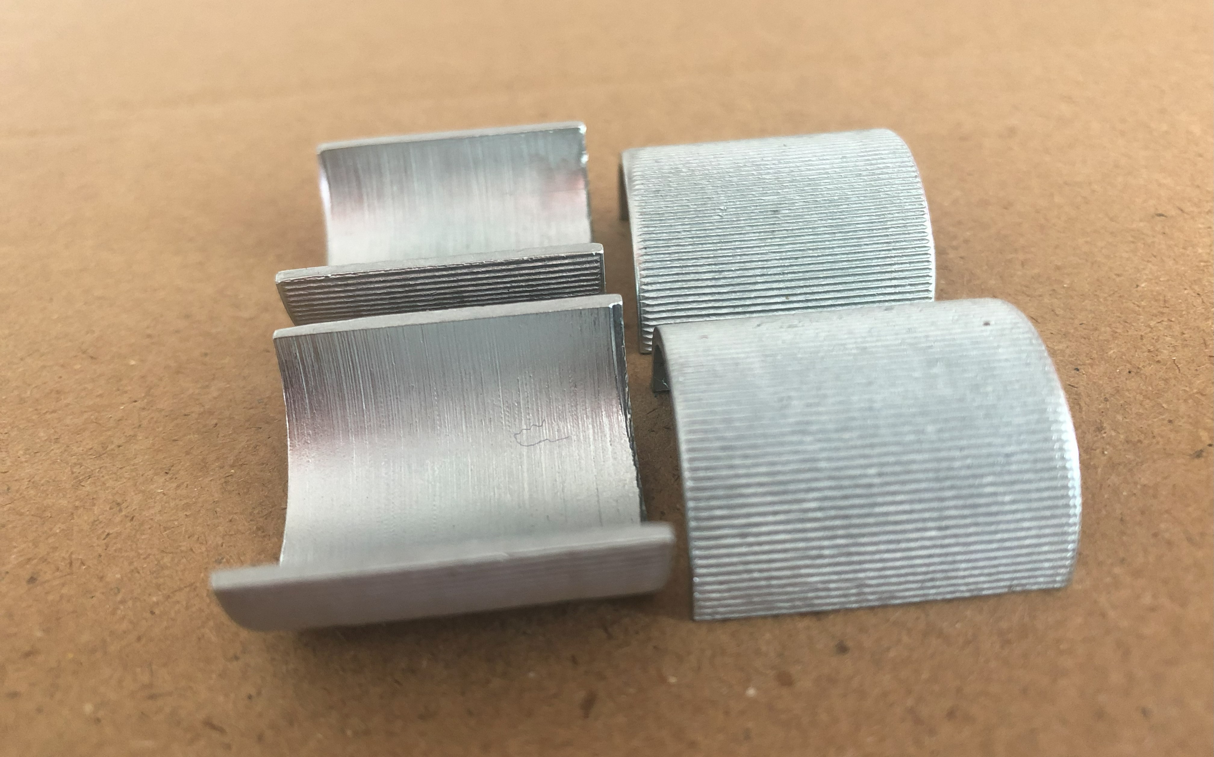 Motorcycle Handlebar Risers Spacers / Reducers 7/8" Handlebars to 1" Bar Mounts Risers Clamps Conversion Shims - Set of 4