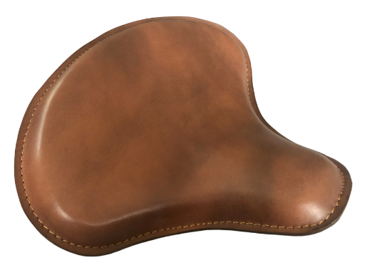 Harley Tractor Style Seat Genuine Distressed Leather Honda Bobber Chopper Yamaha
