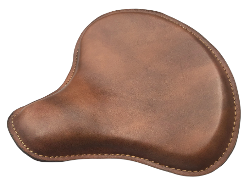 Harley Tractor Style Seat Genuine Distressed Leather Honda Bobber Chopper Yamaha