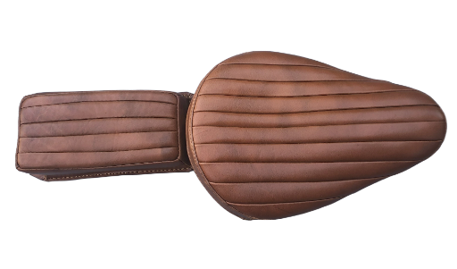Harley Chopper Bobber Triumph Knucklehead Vintage Bates Style Real Leather Seat