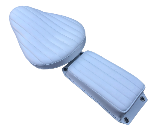 Harley Chopper Bobber Triumph Knucklehead Vintage Bates Style Real Leather Seat