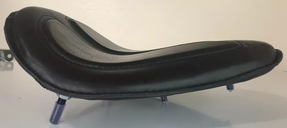Universal High Back Solo Seat Harley Yamaha Chopper Bobber Honda Triumph +spring
