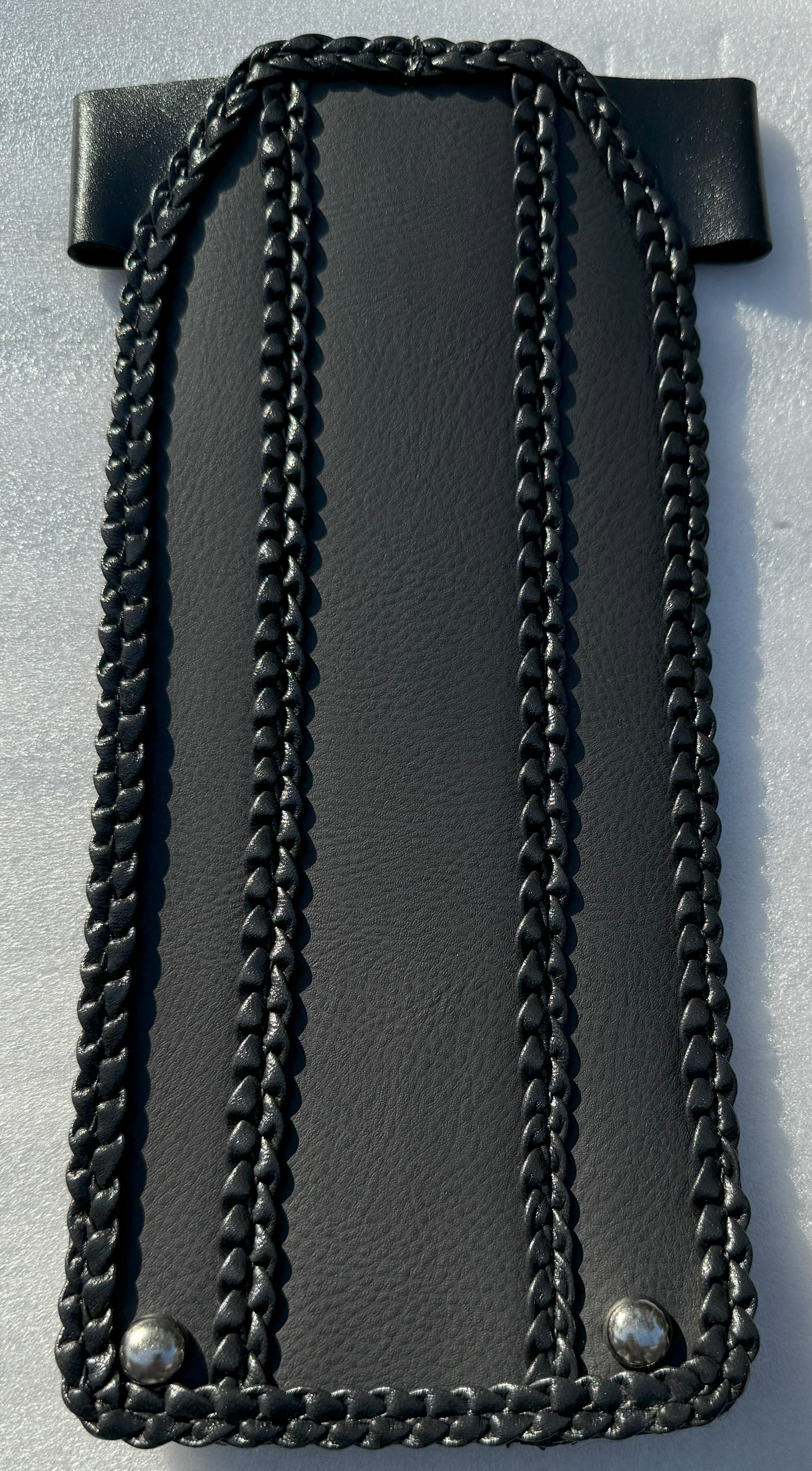 Champ Customs plain Black Tank Bib for Harley Softail 84-99 & FLH / FXWG 65-86